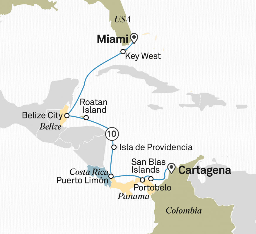 Colombia & Panama – Miami > Cartagena – Velle Representações