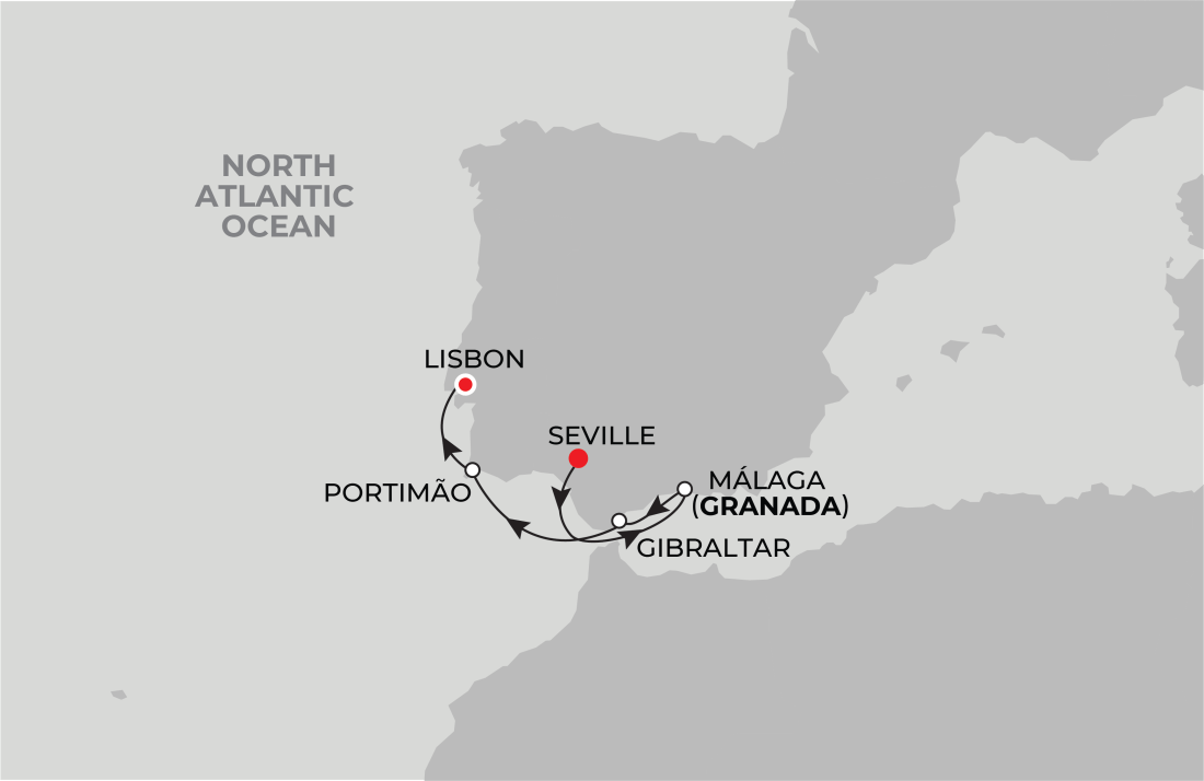 Seville to Lisbon 7 Nights Velle Representações